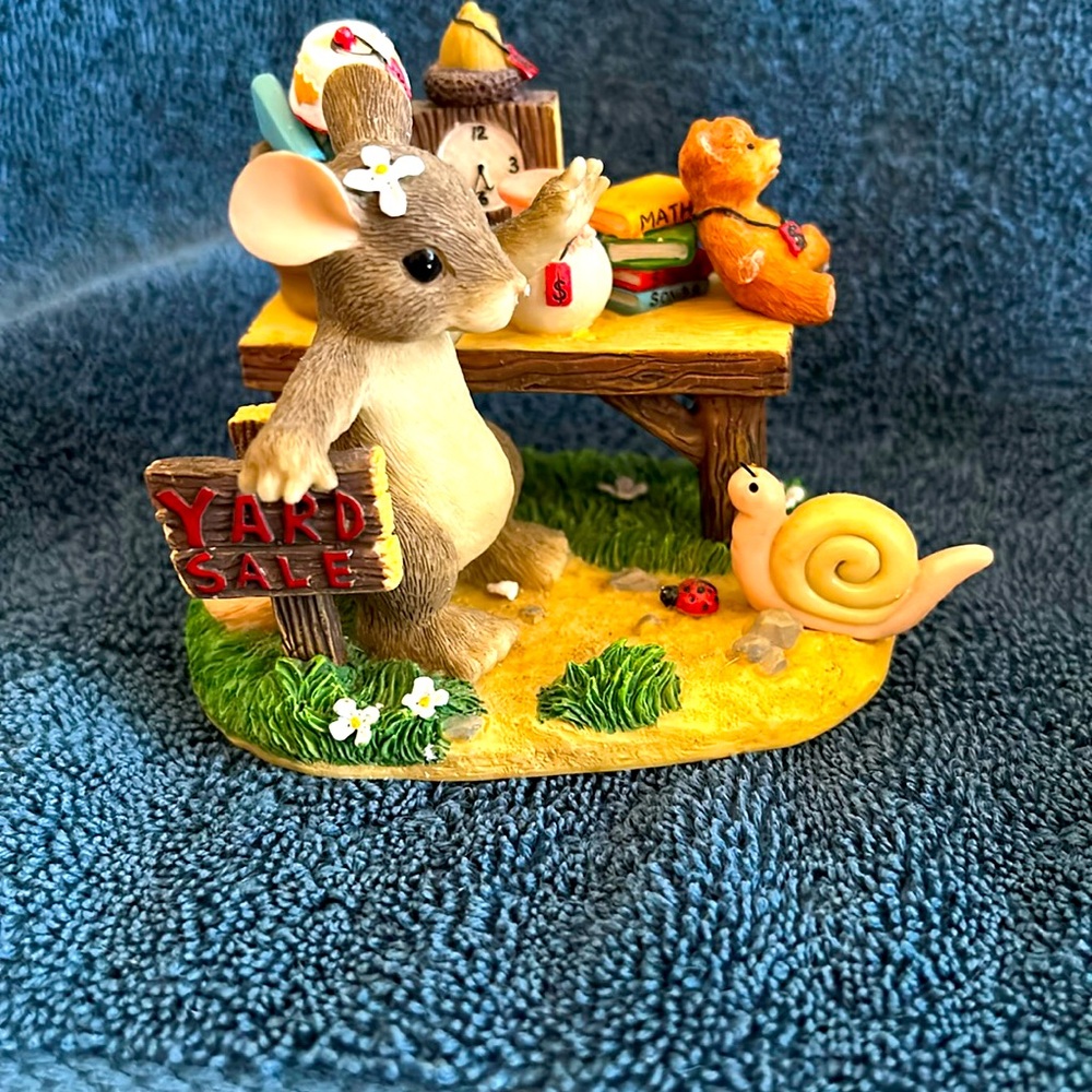 Fritz and Floyd Charming Tails mouse figurine, Yard sale figure